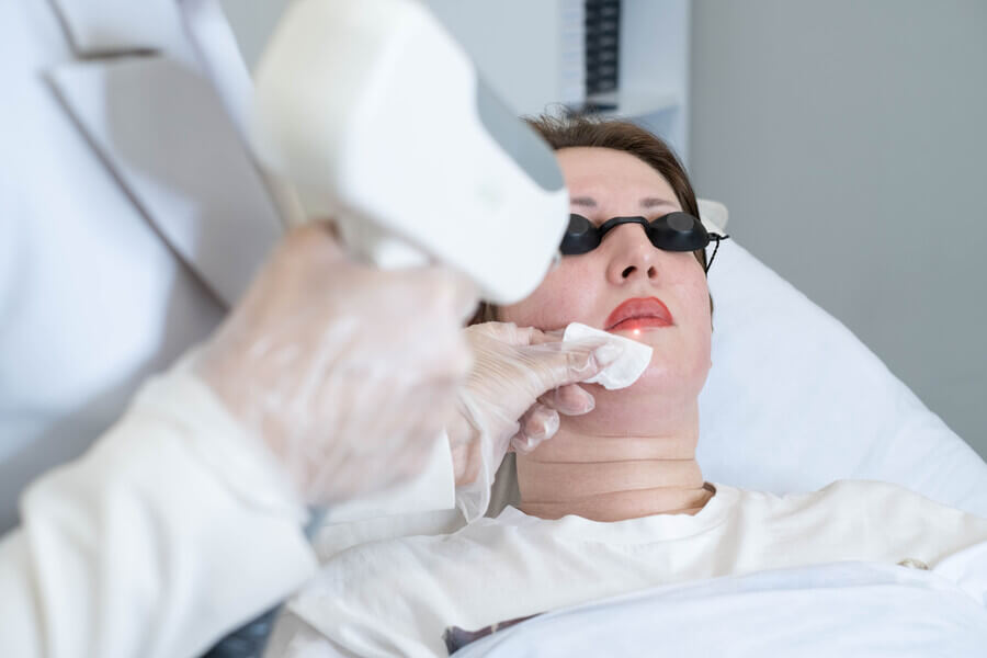 Tratamiento estético facial.